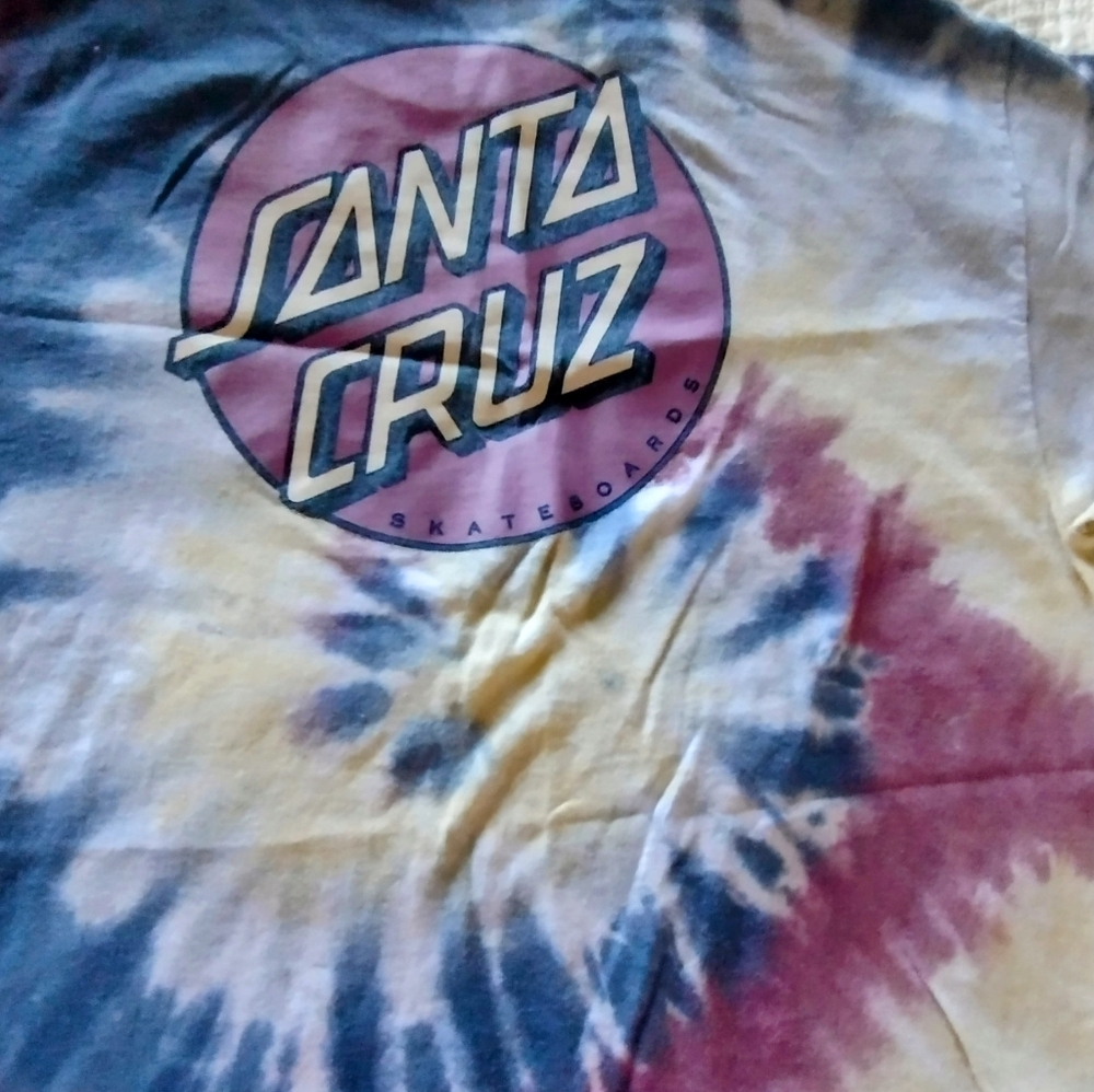 Santa Cruz Skateboard Tye Dye Short Sleeve Tee-Shirt Size M - Picture 2 of 7